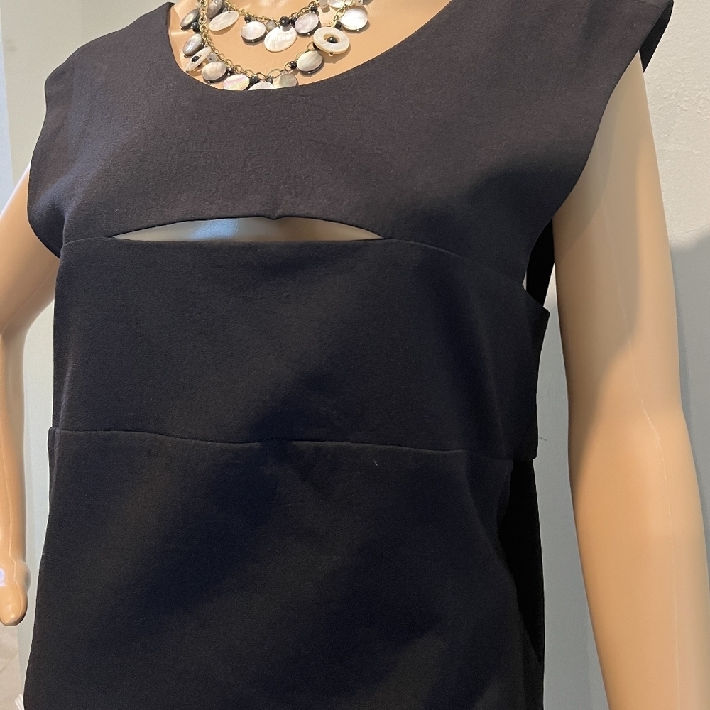 Cute & Sexy IRO Calley Key Hole Black Dress Size 42EU/10US New With Tags - Picture 5 of 16